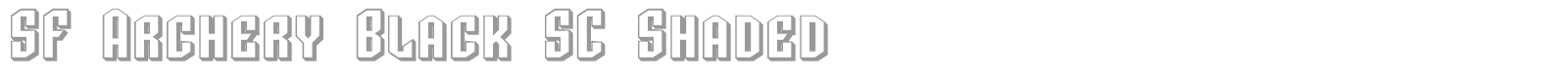 SF Archery Black font preview